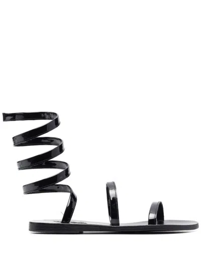 Ancient Greek Sandals Ofis Patent Sandals In Black