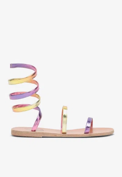 ANCIENT GREEK SANDALS OFIS WRAPAROUND FLAT SANDALS