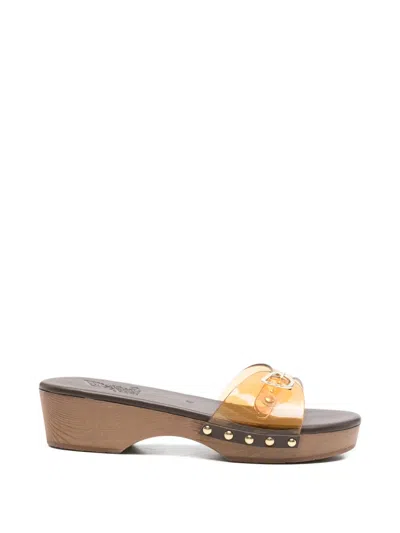 Ancient Greek Sandals Omonia Buckle-detail Sandals In Brown