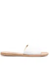 Ancient Greek Sandals Open-toe Slide Sandals In White