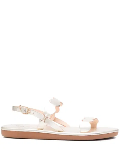Ancient Greek Sandals Open-toe Slingback Sandals In Gold