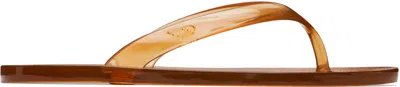 Ancient Greek Sandals Orange Jelly Flip-flops In Multi