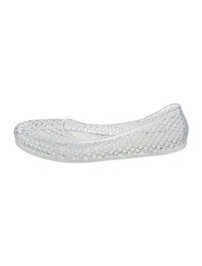 Pre-owned Ancient Greek Sandals Patterned Ballet Flats In Transparent