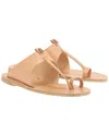 Ancient Greek Sandals Pelekis Leather Sandal In White