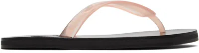 Ancient Greek Sandals Pink Saionara Jelly Flip-flops In Neutral