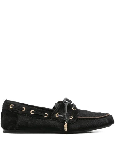 Ancient Greek Sandals Pliaria Lace-up Derby Shoes In Black
