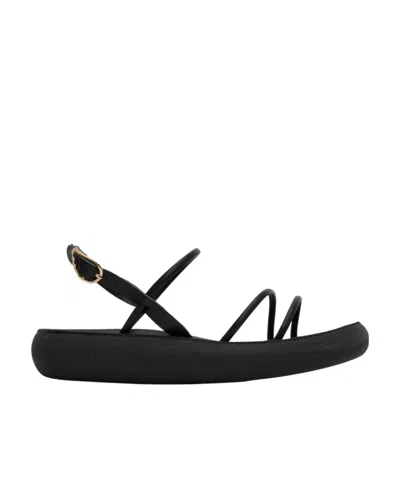 Ancient Greek Sandals Black Taxidi Comfort Sandals