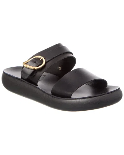 Ancient Greek Sandals Preveza Comfort Leather Sandal In Black
