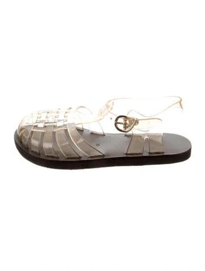 Pre-owned Ancient Greek Sandals Pvc Sandals In Brown/clear