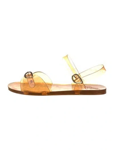 Pre-owned Ancient Greek Sandals Pvc Slingback Sandals In Orange
