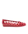Ancient Greek Sandals Elli Jelly Ballerina Shoes In Red
