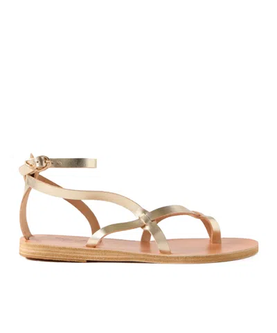 Ancient Greek Sandals Tomi Metallic Leather Sandals In Multi