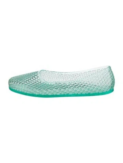 Pre-owned Ancient Greek Sandals Rubber Ballet Flats In Green