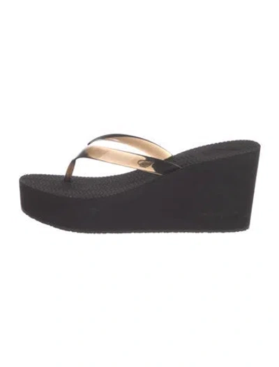 Pre-owned Ancient Greek Sandals Rubber Flip Flops In Black