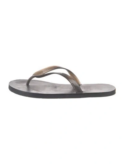 Pre-owned Ancient Greek Sandals Rubber Flip Flops In Gray