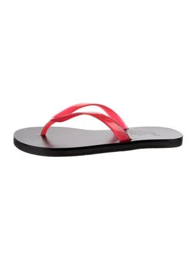 Pre-owned Ancient Greek Sandals Rubber Flip Flops In Red