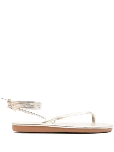 Ancient Greek Sandals Sahara Flip Flop Sandal In Silver