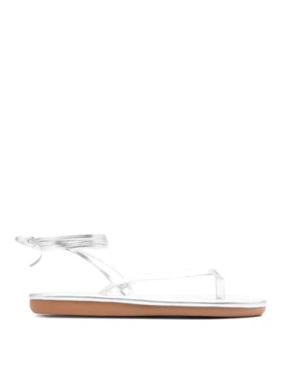 Ancient Greek Sandals Sahara Flip Flop Sandal In Silver