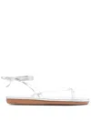Ancient Greek Sandals Sahara Flip Flop Sandal In Silver