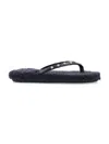 Ancient Greek Sandals Furry Slide Stud Strap Rubber Sole In Black + Black