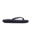 Ancient Greek Sandals Furry Slide Stud Strap Rubber Sole In Black + Black
