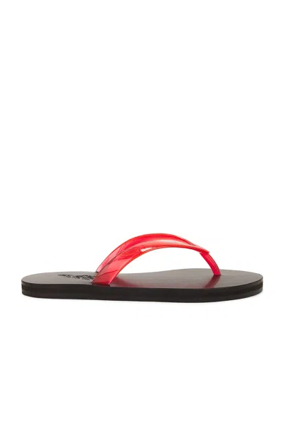 Ancient Greek Sandals Saionara Jelly Flip Flops In Red