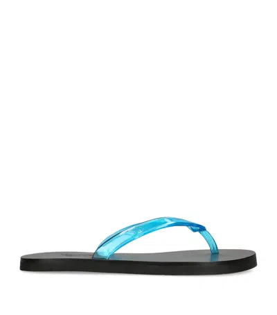 Ancient Greek Sandals Saionara Jelly Flip Flops In Blue