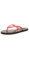 Ancient Greek Sandals Saionara Jelly Flip Flops Clear Red In Clear Red