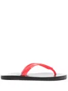 Ancient Greek Sandals Saionara Jelly Pvc Flip Flops In Red