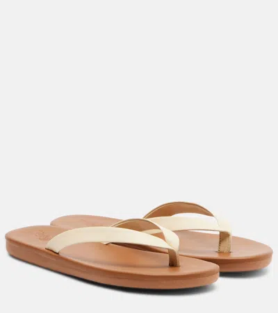 Ancient Greek Sandals Saionara Leather Thong Sandals In Brown