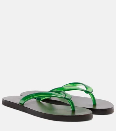 Ancient Greek Sandals Saionara Thong Sandals In Green