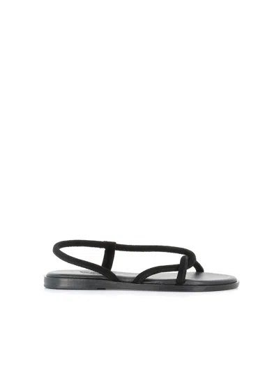 Ancient Greek Sandals Bomba Flat Sandals In Black