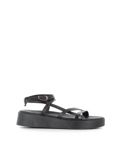 Ancient Greek Sandals Stiliani Sandals In Black