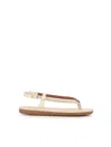 Ancient Greek Sandals Flat Sandals In Cuoio/bianco