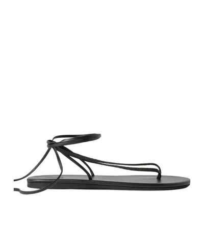 Ancient Greek Sandals Sfendoni Sandals In Black