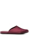 Ancient Greek Sandals Satin Slippers In Purple