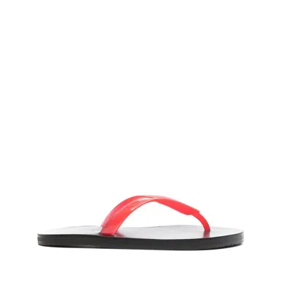 Ancient Greek Sandals Shoes In Red