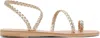 Ancient Greek Sandals Silver Eleftheria Sandals In Platinum