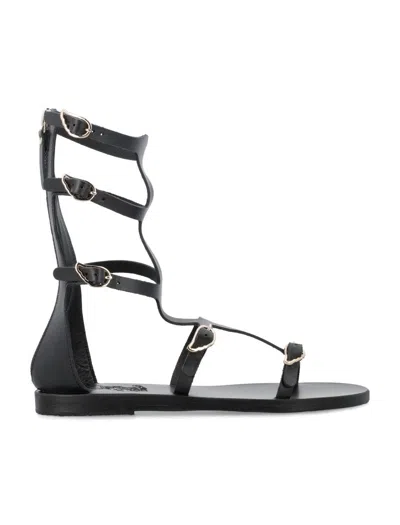 Ancient Greek Sandals Siren In Black