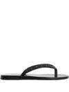 Ancient Greek Sandals Studded Leather Sandals In Black