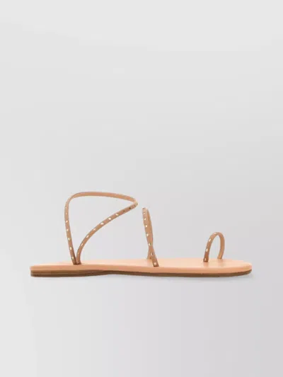 Ancient Greek Sandals 10mm Eleftheria Leather Sandals In Natural