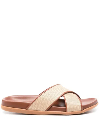 ANCIENT GREEK SANDALS ANCIENT GREEK SANDALS THAIS FOOTBED NAPPA/RAFFIA SHOES