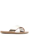 Ancient Greek Sandals Thais Metallic-effect Sandals In Gold