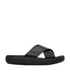 Ancient Greek Sandals Thais Slip-on Sandals In Black