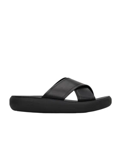Ancient Greek Sandals Thais Slip-on Sandals In Black