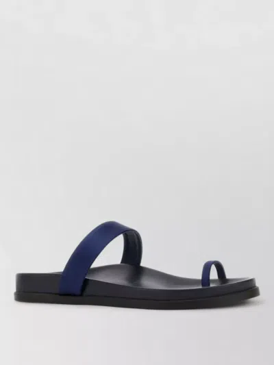 Ancient Greek Sandals Thalia Satin Thong Sandals Open Toe In Black