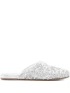 Ancient Greek Sandals The Slipper Sequined Mules In Blue
