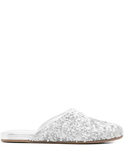 Ancient Greek Sandals The Slipper Sequined Mules In Blue