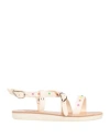 Ancient Greek Sandals Babies'  Toddler Girl Sandals Cream Size 9.5c Leather, Swarovski Crystal In White