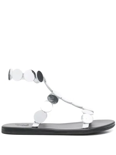 Ancient Greek Sandals Triton Sandals In Silver